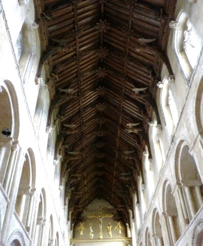 Wymondham Abbey, hammer-beam roof